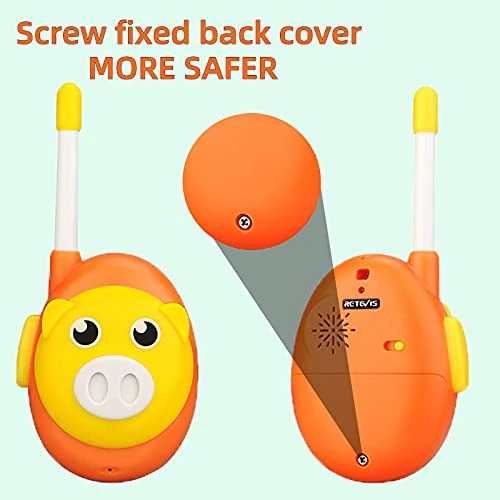 Retevis RB16 Walkie Talkies For Kids, Toddler Walkie Talkies For 2 3 4 Years Old Boys Girls, Simple Toys Walkie Talkie For Indoor Outdoor, Toddler Birthday Gifts Christmas Holiday, 1 Pair 5 Retevis RB16 Walkie Talkies For Kids, Toddler Walkie Talkies For 2 3 4 Years Old Boys Girls, Simple Toys Walkie Talkie For Indoor Outdoor, Toddler Birthday Gifts Christmas Holiday, 1 Pair - Image 3