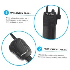 Prom Gifts 3 Sets 2pcs Simulation Walkie-talkie Boys Toy Toddler Gift Boy Gifts Boys Intercom Toy Plastic Black Halloween Supply Trick Props Cosplay Kidcraft Playset -Folkmanis Toys Shop 41GIYMek2PL
