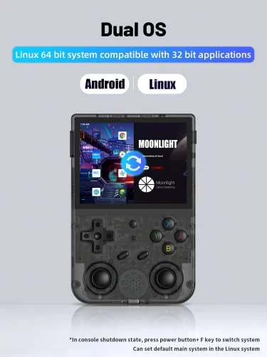 RG353V Handheld Game Console With Dual OS Android 11 And Linux, 3.5" Retro Video Game Console, Support 5G WiFi 4.2 Bluetooth Moonlight Streaming HDMI Output, Built-in 128G SD Card 25000 Games 4 RG353V Handheld Game Console With Dual OS Android 11 And Linux, 3.5" Retro Video Game Console, Support 5G WiFi 4.2 Bluetooth Moonlight Streaming HDMI Output, Built-in 128G SD Card 25000 Games - Image 2