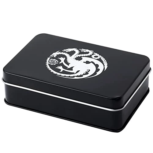 Metal Dragon DND Dice Set,Copper Material D&D Style Dice For Medieval Fantasy RPG,7 Dies With Tin Box,Silver Dragon 4 Metal Dragon DND Dice Set,Copper Material D&D Style Dice For Medieval Fantasy RPG,7 Dies With Tin Box,Silver Dragon - Image 2