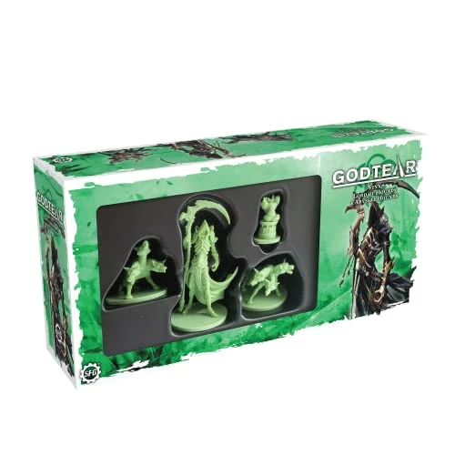 Godtear: Styx Lord Of Hounds – 4 Highly Detailed Miniatures – Godtear Expansion By Steamforged Games – TTRPG RPG - Ages 14+, Green 3 Godtear: Styx Lord Of Hounds – 4 Highly Detailed Miniatures – Godtear Expansion By Steamforged Games – TTRPG RPG - Ages 14+, Green