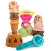 Smart Novelty Ice Cream Toy Stacking Tower - Balancing And Stackable Scoop Ice Cream Play Set For Toddlers, Frozen Dessert Food Games For Kids Aged 3+ 1 Smart Novelty Ice Cream Toy Stacking Tower - Balancing And Stackable Scoop Ice Cream Play Set For Toddlers, Frozen Dessert Food Games For Kids Aged 3+ -Folkmanis Toys Shop 41H2JFxg5AL