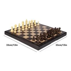 LIUHUI Crafted Chesspiece Magnetic Chess Set 13" Folding Wooden Chessboard Set With Pieces Storage Slots Travel Chess Game Set For Beginner Adults Chess Set In Toys 10 LIUHUI Crafted Chesspiece Magnetic Chess Set 13" Folding Wooden Chessboard Set With Pieces Storage Slots Travel Chess Game Set For Beginner Adults Chess Set In Toys -Folkmanis Toys Shop 41HA1A8wKpL