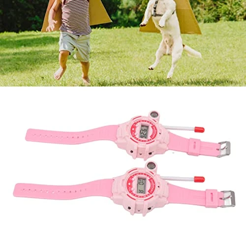 Two Ways Walkie Talkie Watch, Walkie Talkie Watch Toy Long Distance Transmission Clear Sound For Role Play Game (Pink) 4 Two Ways Walkie Talkie Watch, Walkie Talkie Watch Toy Long Distance Transmission Clear Sound For Role Play Game (Pink) - Image 2