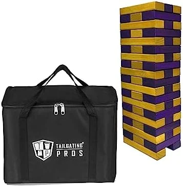 Tailgating Pros Premium Giant Toppling Timbers With Carrying Case – Choose Your Team Colors! Jumbo Outdoor Yard Game, Tower Grows To Over 5 Feet! – Optional Tipsy Stickers Available! 11 Tailgating Pros Premium Giant Toppling Timbers With Carrying Case – Choose Your Team Colors! Jumbo Outdoor Yard Game, Tower Grows To Over 5 Feet! – Optional Tipsy Stickers Available! - Image 9