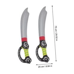 TOYANDONA 10 Pcs Inflatable Pirate Knife Inflatables Toy Pirate Party Favors Kids Summer Toys Prom Props Summer Accessories Pirate Sword Pirate Party Supplies Halloween PVC Child -Folkmanis Toys Shop 41HT7qEcR9L