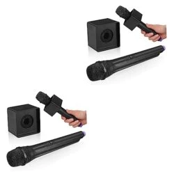 Totority 2pcs Microphone Musical Toys Baby Music Toy Kid Gifts Microphone Pretend Plastic Mic Play Toddler Microphone Toy Microphone Flag Station Microphone Props Handheld Speaker