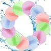 Reusable Water Balloons For Kids Adults Quick Refillable Pool Beach Toys, Summer Splash Party Backyard Swimming Pool Party Water Fight Game - 12 Pcs (Not Magnetic Suction) -Folkmanis Toys Shop 41HpZleN1GL