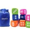 QIDIWIN Jumbo EVA Dices, Giant Dot EVA Foam Dices For Kids Building Blocks,Educational,Party Suppliers, 4 Color,12PCS