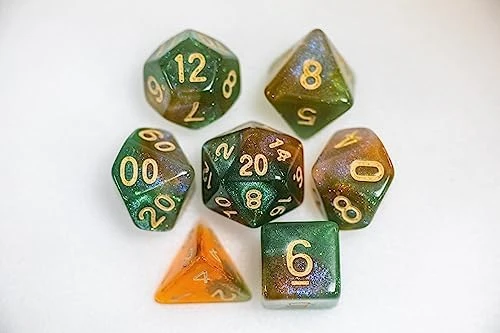 Sharp Edge Dice Set For DND For Dungeons And Dragons Ttrpg Games, Multi-Sided RPG Polyhedral Resin Roleplaying Games (Orange Red White) 13 Sharp Edge Dice Set For DND For Dungeons And Dragons Ttrpg Games, Multi-Sided RPG Polyhedral Resin Roleplaying Games (Orange Red White) - Image 11