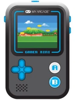My Arcade Gamer Mini Classic-Blue: Miniature Handheld Gaming System Packed With 160 Games, 1.8" Color Display (DGUN-3926)