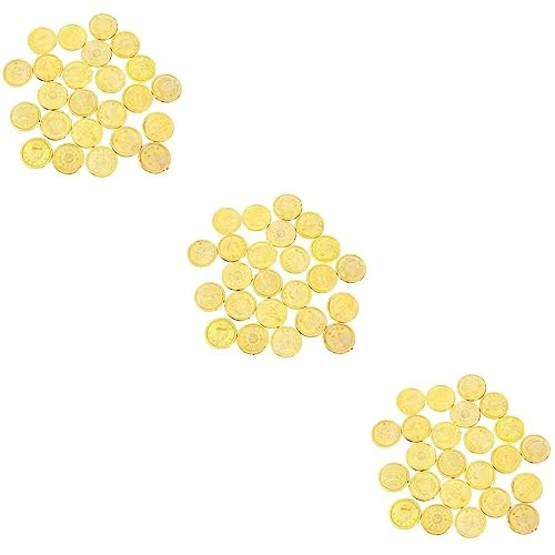 144 Pcs /2 Sets Pirates Gold Coins Plastic Currency Toy Game Props Chips Playset Party Favor For Kids 5 144 Pcs /2 Sets Pirates Gold Coins Plastic Currency Toy Game Props Chips Playset Party Favor For Kids - Image 3
