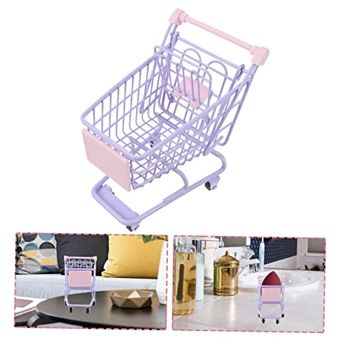 SAFIGLE 2pcs Mini Shopping Cart Shopping Carts For Trolley Bags For Shopping Cart Plastic Playes Mini Shopping Trolley Girl Metal Shopping Cart Shopping Cart Model Fold 6 SAFIGLE 2pcs Mini Shopping Cart Shopping Carts For Trolley Bags For Shopping Cart Plastic Playes Mini Shopping Trolley Girl Metal Shopping Cart Shopping Cart Model Fold - Image 4