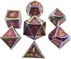 Dsxnklnd 7 Pcs/Set Metal Solid Aluminum Dices Set Number Vintage Dial Desktop Table Board Game Accessories Toy -Folkmanis Toys Shop 41IqtvoiadL. AC