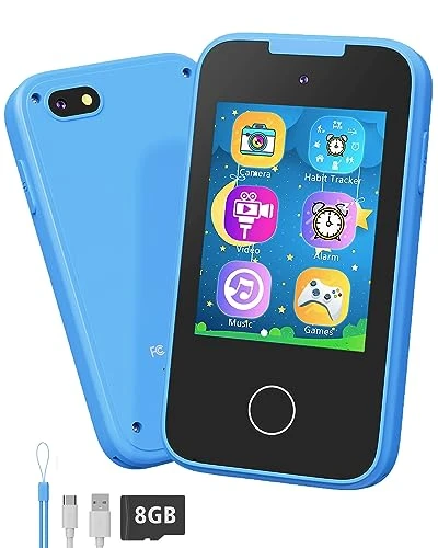 Shiningstone Kids Toddler Toy Phone For Girls Boys Age 3-6, MP3 Music Player With Dual Camera, Kids Phone For Boys 3 4 5 6 7 Year Old, Best Christmas Birthday Gifts For Kids(Blue) 3 Shiningstone Kids Toddler Toy Phone For Girls Boys Age 3-6, MP3 Music Player With Dual Camera, Kids Phone For Boys 3 4 5 6 7 Year Old, Best Christmas Birthday Gifts For Kids(Blue)