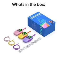 HPROMOT Rechargeable Walkie Talkies For Kids: 3 Pack Kids Walkie Talkies, Long Range 22 Channels 2 Way Radio Kids Birthday Toy Gift For 3-12 Year Old Boys Girls Outdoor Adventures Camping Hiking -Folkmanis Toys Shop 41JHx55VxJL