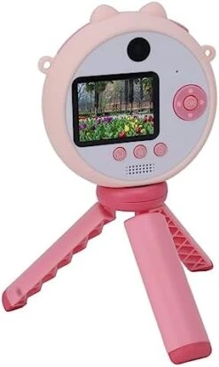 Selfie Camera For Kids, Mini Game Camera For Kids 32GB Memory Card Dual Lens With Tripod For Birthday Gift (Yellow) -Folkmanis Toys Shop 41JKQ0r12cL. AC 1