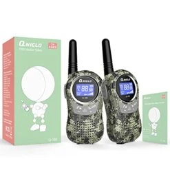QNIGLO Walkie Talkies For Kids, 22 Channels And 2 Miles Long Range Camo Rechargeable Walkie Talkie, Wearable Radio Walky Talky Christmas Birthday Gift Toys For 3-12 Years Old Boys Girls -Folkmanis Toys Shop 41JKXkUxbfS