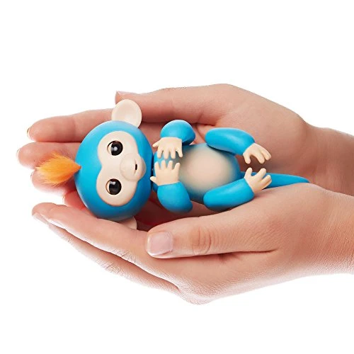 Fingerlings - Interactive Baby Monkey- Boris (Blue With Orange Hair) By WowWee 5 Fingerlings - Interactive Baby Monkey- Boris (Blue With Orange Hair) By WowWee - Image 3