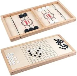 Fast Sling Puck Game Wooden Hockey Game Winner Board Game Desktop Battle Interactive Toy For Kids Adults 15 Fast Sling Puck Game Wooden Hockey Game Winner Board Game Desktop Battle Interactive Toy For Kids Adults -Folkmanis Toys Shop 41K2pmN ML. AC 1