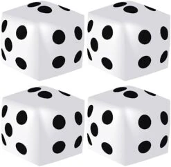 4 Pieces Jumbo Inflatable Dice 12.6 Inch Large Inflatable Dice Fun Giant Inflatable Dice Toy For Indoor Outdoor Lawn Game Pool Party Board Game, White 19 4 Pieces Jumbo Inflatable Dice 12.6 Inch Large Inflatable Dice Fun Giant Inflatable Dice Toy For Indoor Outdoor Lawn Game Pool Party Board Game, White -Folkmanis Toys Shop 41K72QGTrL. AC