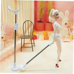 Toyvian 10 Pcs Doll Stand Outdoor Head Basketball Head Hoop Basketball Games Doll Stands Dolls Support Action Figure Display Holder Figure Stand Puppet White Support Frame Plastic, Alloy -Folkmanis Toys Shop 41KGQIrGfBL