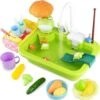 Play Sink With Running Water,Kids Electric Play Kitchen Sink Toys,Toddler Kitchen Sink Toy,Pool Floating Fishing Toys For Water Play-Green 1 Play Sink With Running Water,Kids Electric Play Kitchen Sink Toys,Toddler Kitchen Sink Toy,Pool Floating Fishing Toys For Water Play-Green -Folkmanis Toys Shop 41KT6UKuCpL