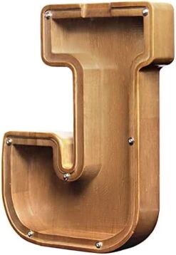 AORCMITN Large Wooden Letter Coin Personalized Piggy Bank For Boys Girls Kids Toddler Adults Money Bank Best Gift For Friends (9.2 Inch-J) 25 AORCMITN Large Wooden Letter Coin Personalized Piggy Bank For Boys Girls Kids Toddler Adults Money Bank Best Gift For Friends (9.2 Inch-J) -Folkmanis Toys Shop 41KdO6ENkEL. AC