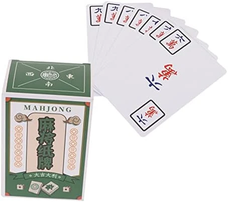 Toyvian 4 Sets Mahjong Poker Scrub Sets Chessboard Sets Travel Set 144 Paper Cards Travel Board Game Family Board Games Paper Mahjong For Party Travel Game Prop Mahjong Toy Frosted Props 14 Toyvian 4 Sets Mahjong Poker Scrub Sets Chessboard Sets Travel Set 144 Paper Cards Travel Board Game Family Board Games Paper Mahjong For Party Travel Game Prop Mahjong Toy Frosted Props - Image 12