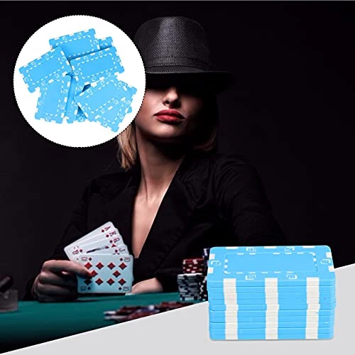 Jojofuny 20 Pcs Texas Mahjong Chip, Blank Props Rectangular Poker Markers Coins Board European Cut Game For And Gambling Party Favor Chips Style Toys Size Chips- Table Roker Plaques Plaque 6 Jojofuny 20 Pcs Texas Mahjong Chip, Blank Props Rectangular Poker Markers Coins Board European Cut Game For And Gambling Party Favor Chips Style Toys Size Chips- Table Roker Plaques Plaque - Image 4