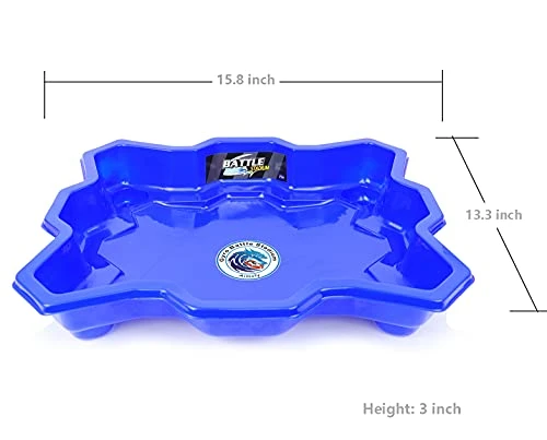 Aimoly Stadium Battle Arena For Beyblade Battling Game Metal Fusion Arena (Blue) 7 Aimoly Stadium Battle Arena For Beyblade Battling Game Metal Fusion Arena (Blue) - Image 5