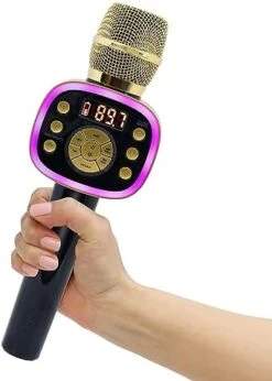 Carpool Karaoke Machine For Kids & Adults, Carpool Karaoke The Mic 1.0 By Singing Machine - Wireless & Bluetooth Karaoke Microphone With Mic Volume, Echo Controls, & Lighting Effects - Gold & White 20 Carpool Karaoke Machine For Kids & Adults, Carpool Karaoke The Mic 1.0 By Singing Machine - Wireless & Bluetooth Karaoke Microphone With Mic Volume, Echo Controls, & Lighting Effects - Gold & White -Folkmanis Toys Shop 41LTjQDltmL. AC