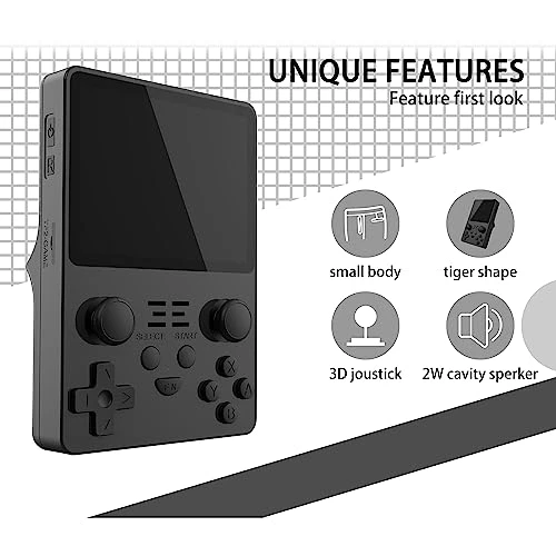 Yullhub POWKIDDY RGB20S Handheld Game Console, 3.5 Inch IPS Video Games Portable Retro Arcade With 128G TF Card Pre-Installed 20000 Games-Black||16G+128G… 4 Yullhub POWKIDDY RGB20S Handheld Game Console, 3.5 Inch IPS Video Games Portable Retro Arcade With 128G TF Card Pre-Installed 20000 Games-Black||16G+128G… - Image 2