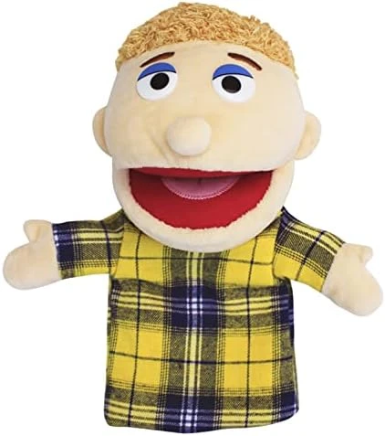 Lovely Family Hand Puppets Mouth Opening Plush Puppets Toys Role Playing Toys Puppets Children Storytelling Teaching Toys (Red Blue Plaid Dad, 30cm) 7 Lovely Family Hand Puppets Mouth Opening Plush Puppets Toys Role Playing Toys Puppets Children Storytelling Teaching Toys (Red Blue Plaid Dad, 30cm) - Image 5