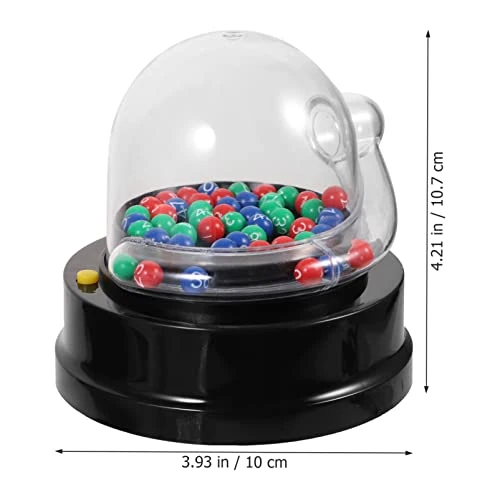 Jojofuny Electric Shake Lucky Ball Machine Mini Lottery Machine Portable Bingo Machine Cage Game With Balls Fortunate Number Picker Night Club Props No Battery 4 Jojofuny Electric Shake Lucky Ball Machine Mini Lottery Machine Portable Bingo Machine Cage Game With Balls Fortunate Number Picker Night Club Props No Battery - Image 2
