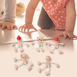 Predolo 5Pcs Animal Puppet Crafts Ornaments Simulation Animal Model Doll Changeable Logical Thinking Cartoon Animal Marionette For Game Role Play