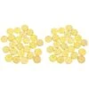 96 Pcs /2 Sets Pirates Gold Coins Plastic Currency Toy Game Props Chips Playset Party Favor For Kids