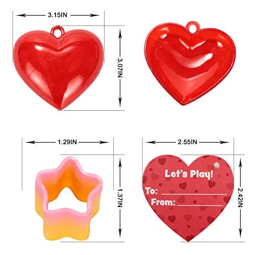 JOYIN 28 Packs Valentines Party Favor Rainbow Spring Filled Hearts And Valentine’s Day Cards For Classroom Exchange, Mini Plastic Coil Spring Toy For Kids Valentine Gift Exchange & Game Prizes 7 JOYIN 28 Packs Valentines Party Favor Rainbow Spring Filled Hearts And Valentine’s Day Cards For Classroom Exchange, Mini Plastic Coil Spring Toy For Kids Valentine Gift Exchange & Game Prizes - Image 5