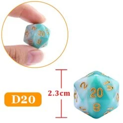 AUSTOR 42 Pieces Polyhedral Dice 20 Sided Game Dice Set Mixed Color Dices Assortment With A Black Velvet Storage Bag For DND RPG MTG Table Games 12 AUSTOR 42 Pieces Polyhedral Dice 20 Sided Game Dice Set Mixed Color Dices Assortment With A Black Velvet Storage Bag For DND RPG MTG Table Games -Folkmanis Toys Shop 41MtHu9wYSL