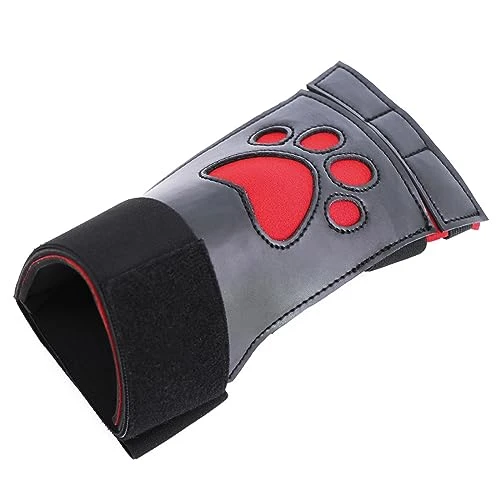 DTREEL Leather Love Heart Bear Paw Boxing Gloves Adjustable Velcro Bracelets Cosplay Wrist Bracelet Game Accessory 5 DTREEL Leather Love Heart Bear Paw Boxing Gloves Adjustable Velcro Bracelets Cosplay Wrist Bracelet Game Accessory - Image 3