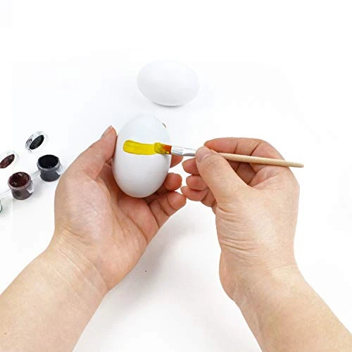 JOYIN 12 PCS Unpainted White Wooden Fake Easter Eggs For Easter Egg Hunt, Paintable Easter Eggs, Easter Crafts For Kids Party Favor, Children Easter DIY Game, Kitchen Craft Adornment, Egg Toy Food 4 JOYIN 12 PCS Unpainted White Wooden Fake Easter Eggs For Easter Egg Hunt, Paintable Easter Eggs, Easter Crafts For Kids Party Favor, Children Easter DIY Game, Kitchen Craft Adornment, Egg Toy Food - Image 2