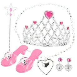 2 Sets Child Princess Jewelry Toys For Little Girls Princess Shoes For Girls Dress-up Crowns Princess Dress Up Girl Tiara Headband Plastic Pink Princess Dress Up Kit Fashion 11 2 Sets Child Princess Jewelry Toys For Little Girls Princess Shoes For Girls Dress-up Crowns Princess Dress Up Girl Tiara Headband Plastic Pink Princess Dress Up Kit Fashion -Folkmanis Toys Shop 41NBzOfnNkL