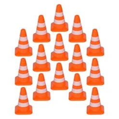 Ibasenice Kids Toys 84pcs Reflective The Girls Kid Educational Roadblock Red Teaching Street Simulation Boys Favors Child Supplies Ornaments Accessories Cones- For Traffic Training Miniature Toys -Folkmanis Toys Shop 41NCpocG2oL