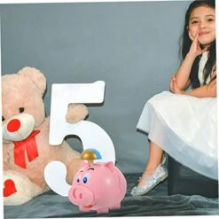 Gadpiparty Piggy Bank Desktop Toys Ornament Container Toys Saving Pot Pig Piggy Bank Funny Piggy Bank Pink Save Coin Parent-Child Plastic Piggy Banks For Kids Funny Game Money Bank -Folkmanis Toys Shop 41NDWQ4X1lL
