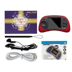 Kids Handheld Games 16 Bit Retro Video Games Console With 220 HD Electronic Games - 2.5'' LCD Portable Travel Games Entertainment Gifts For Boys Girls Ages 4-12 (Classic Red) 13 Kids Handheld Games 16 Bit Retro Video Games Console With 220 HD Electronic Games - 2.5'' LCD Portable Travel Games Entertainment Gifts For Boys Girls Ages 4-12 (Classic Red) -Folkmanis Toys Shop 41NJRfpmKKL