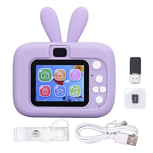 Okuyonic Kids Camera, Silicone Cover Kids Camera Toy Rich Effects 2.0 Inch Color Display 1080P For Daily Life (Purple) 7 Okuyonic Kids Camera, Silicone Cover Kids Camera Toy Rich Effects 2.0 Inch Color Display 1080P For Daily Life (Purple) - Image 5