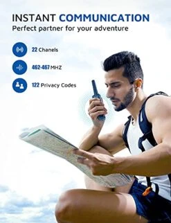 MTM Walkie Talkies For Adults 4 Pack, 22 Channels Two-Way Radios, Hands-Free VOX, Auto Squelch, LCD Display, Long Range Walkie Talkies For Kids Family Outdoor Camping Hiking (Red) 10 MTM Walkie Talkies For Adults 4 Pack, 22 Channels Two-Way Radios, Hands-Free VOX, Auto Squelch, LCD Display, Long Range Walkie Talkies For Kids Family Outdoor Camping Hiking (Red) -Folkmanis Toys Shop 41NZUM02XoL