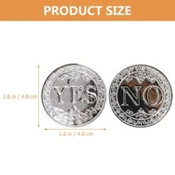 Amosfun 200Pcs Yes No Coin Decision Maker Coin Plastic Coin Toy Lucky Coin Party Game Prop -Folkmanis Toys Shop 41NnToH1g0L