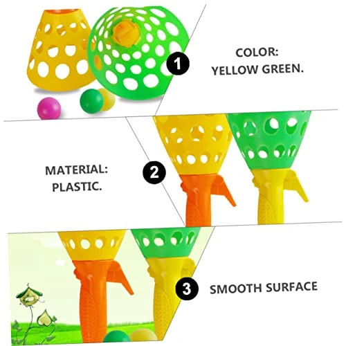 Ibasenice 2 Sets Bouncy Ball Toy Bounce The Throw Catch - Pass- Catch Game Outside Toy Kids Sports Toys Popular Toys Kids Toy Launch Catch Balls Game Ball Throw Catch Toy Plastic Green Lawn 4 Ibasenice 2 Sets Bouncy Ball Toy Bounce The Throw Catch - Pass- Catch Game Outside Toy Kids Sports Toys Popular Toys Kids Toy Launch Catch Balls Game Ball Throw Catch Toy Plastic Green Lawn - Image 2