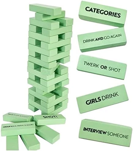 Buzzed Blocks Adult Drinking Game - 54 Blocks With Hilarious Drinking Commands And Games On 40 Of Them | Perfect Pregame Party Starter | Entertaining Party Game For Adults | Novelty Funny Gifts 9 Buzzed Blocks Adult Drinking Game - 54 Blocks With Hilarious Drinking Commands And Games On 40 Of Them | Perfect Pregame Party Starter | Entertaining Party Game For Adults | Novelty Funny Gifts - Image 7